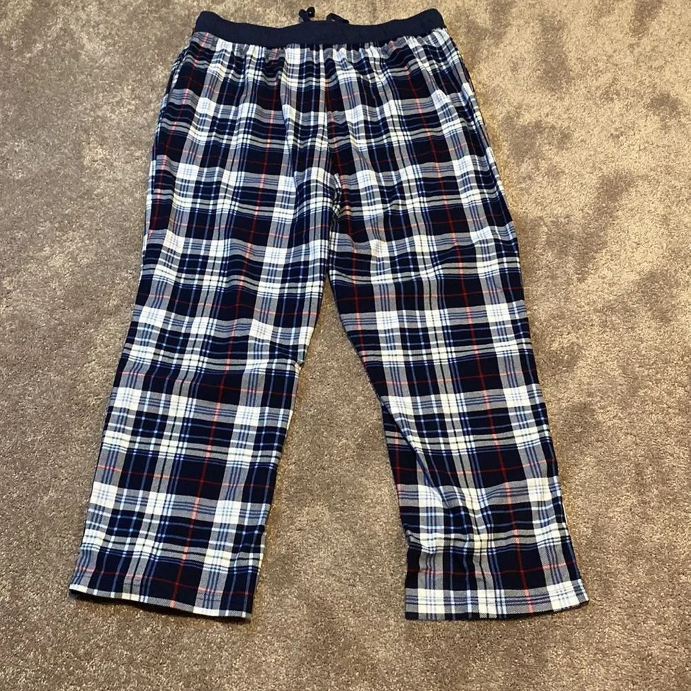 Nautica Plaid Lounge Pajama Pants Drawstring Sleepwear SIZE L